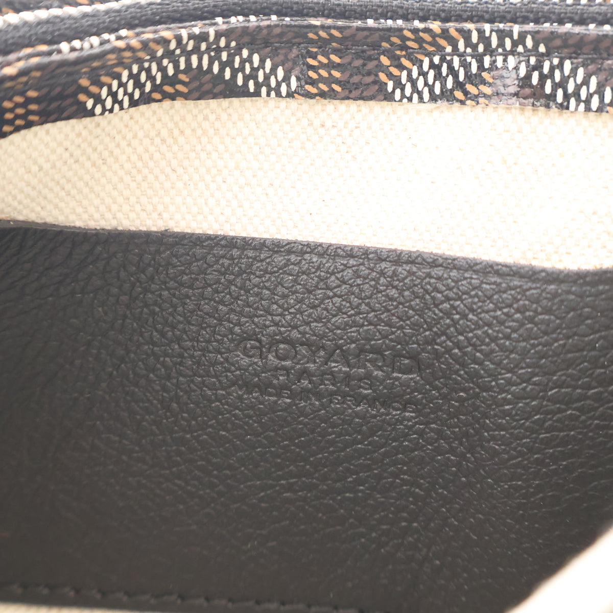 Pre-Owned Goyard Goyardine Plumet, open interior with lining, photo 15 of 16