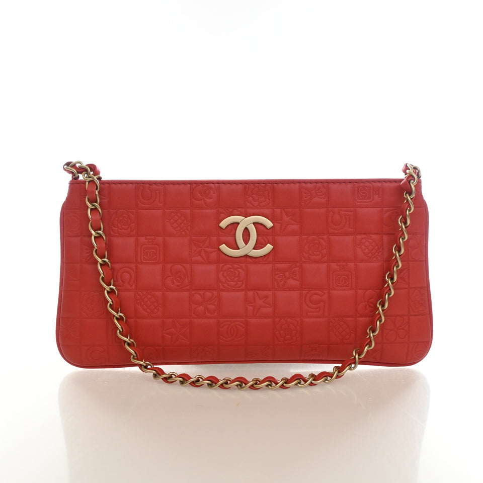 Chanel Lambskin Lucky Charms Pouch On Chain