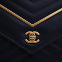 Chanel Lambskin Chevron Env...