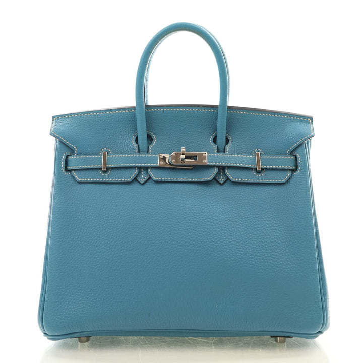 Hermes Bleu Jean Togo Birkin 25