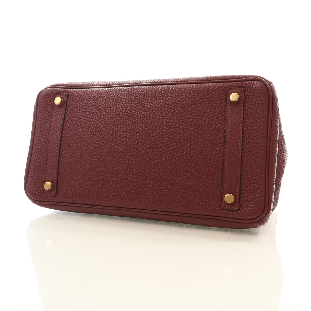 Hermes Vintage Bordeaux Clemence Birkin 30, photo 7 of 15