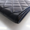 Chanel Large Lambskin Clutc...