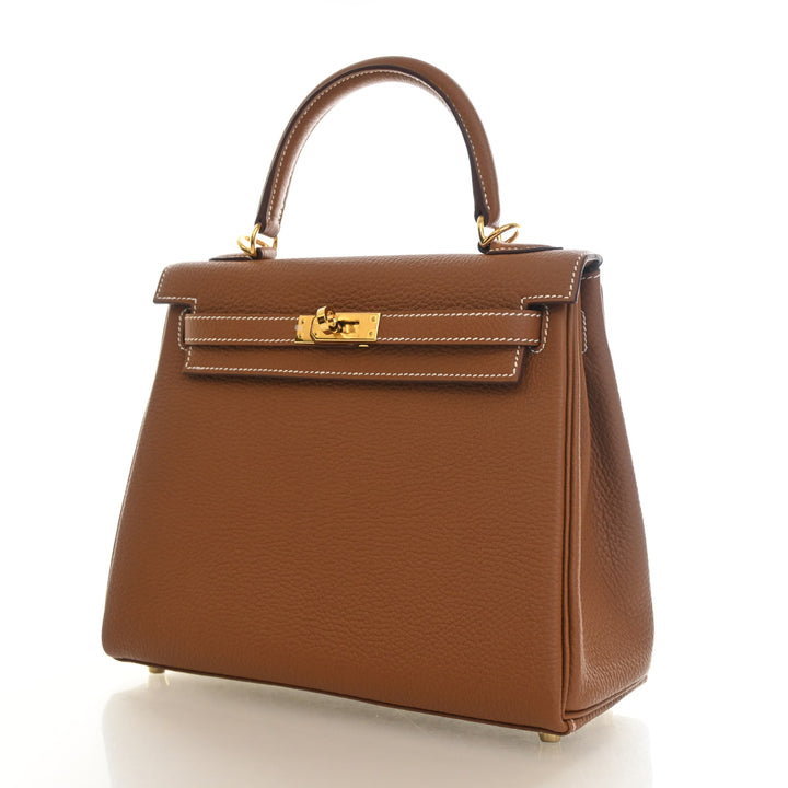 Hermes Gold Togo Kelly 25