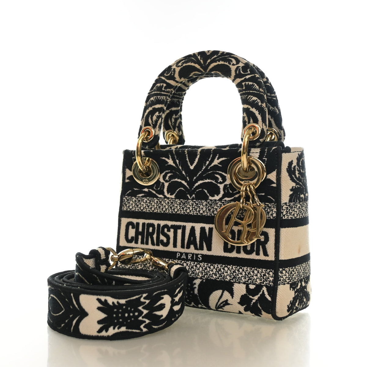 Christian Dior Mini Embroidered Canvas Lady D-Lite, photo 3 of 17