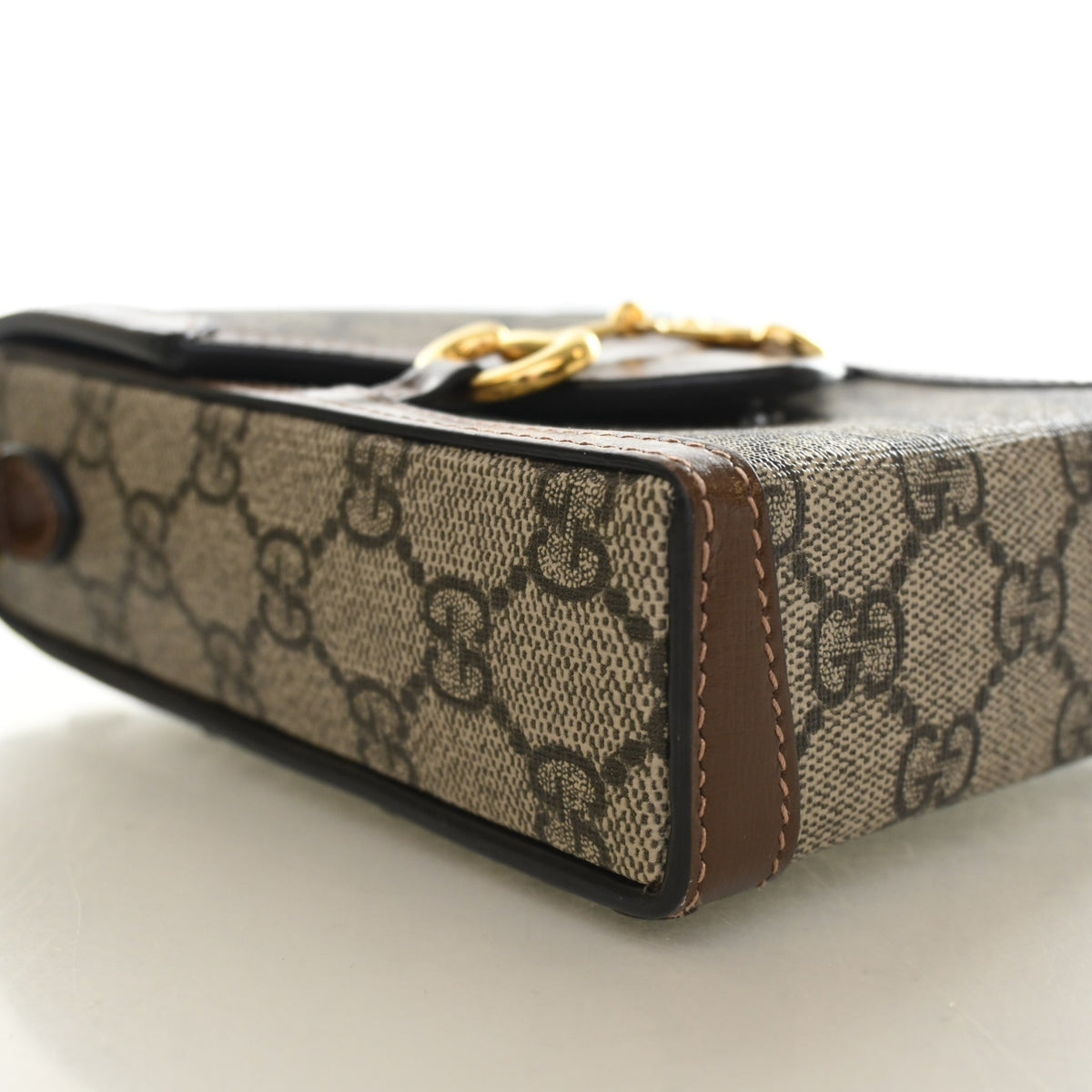 Gucci Mini GG Supreme Horsebit 1955 Crossbody Bag, photo 6 of 13