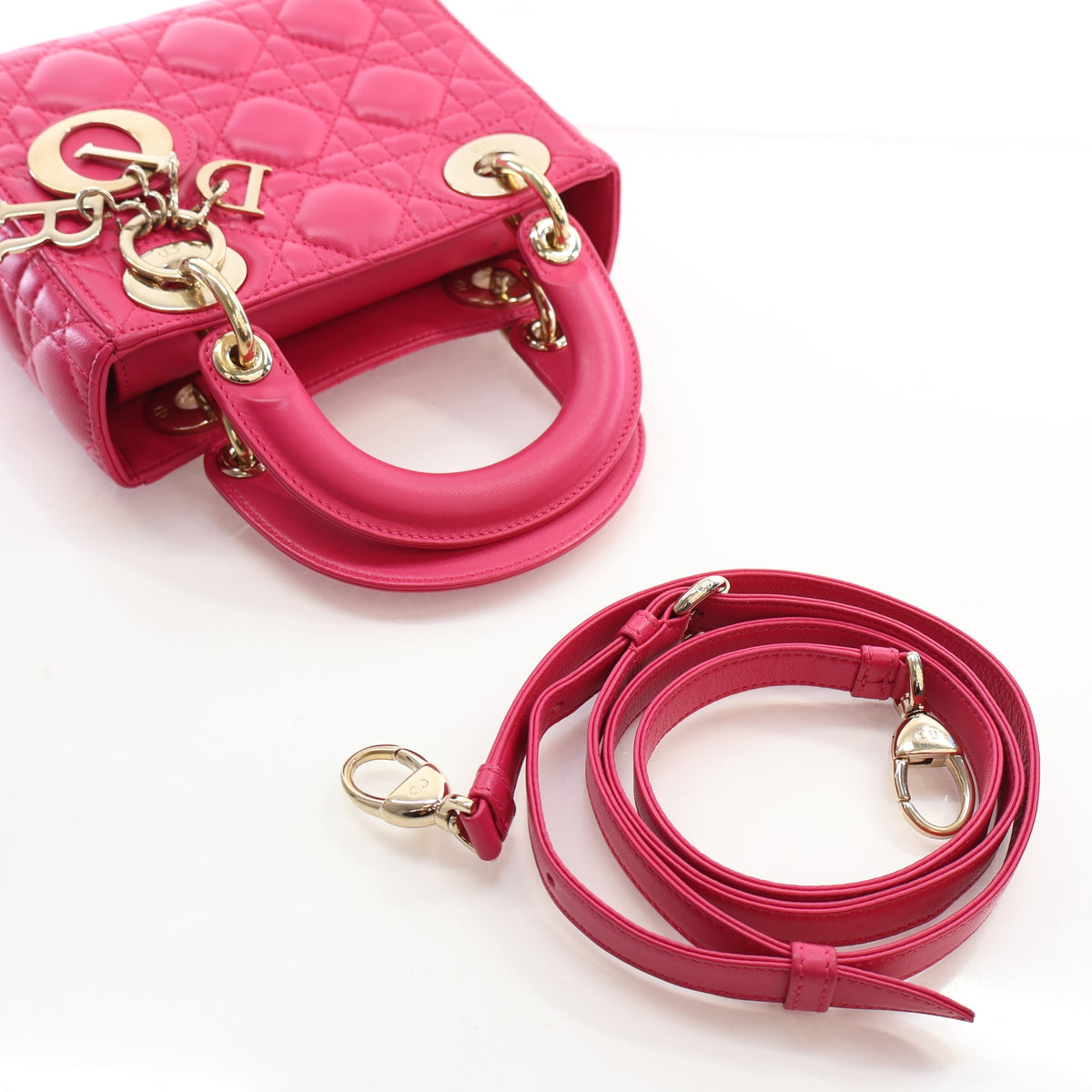 Christian Dior Mini Lambskin Lady Dior, photo 10 of 17