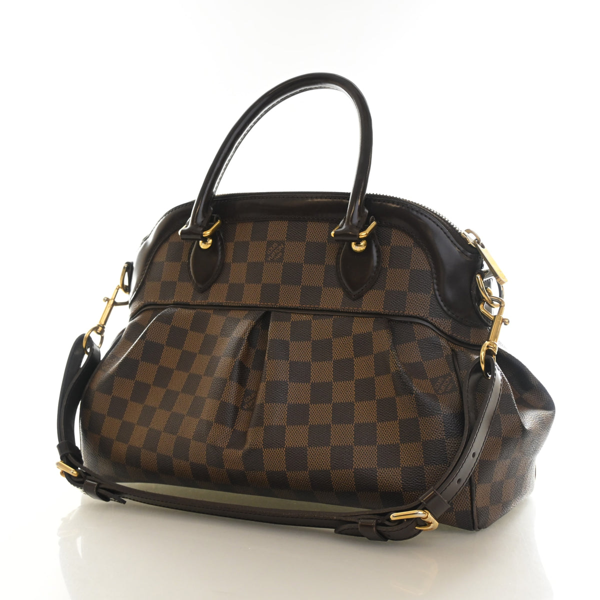 Vintage Louis Vuitton PM Damier Ebene Trevi, three-quarter view