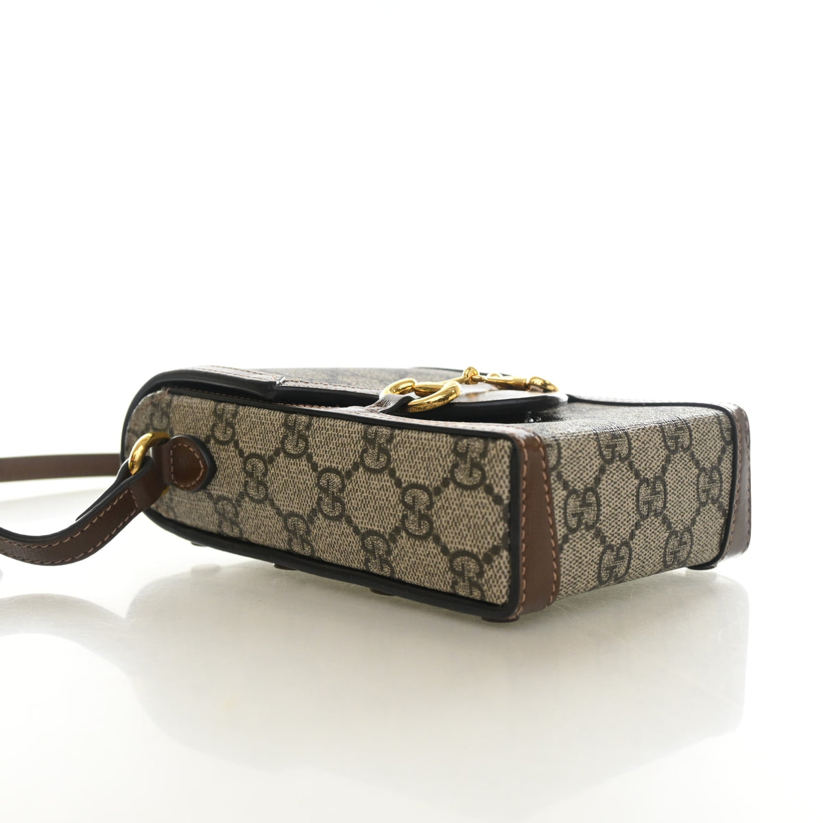 Gucci Mini GG Supreme Horsebit 1955 Crossbody Bag, photo 5 of 13