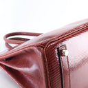 Hermes Burgundy Lizard Birk...