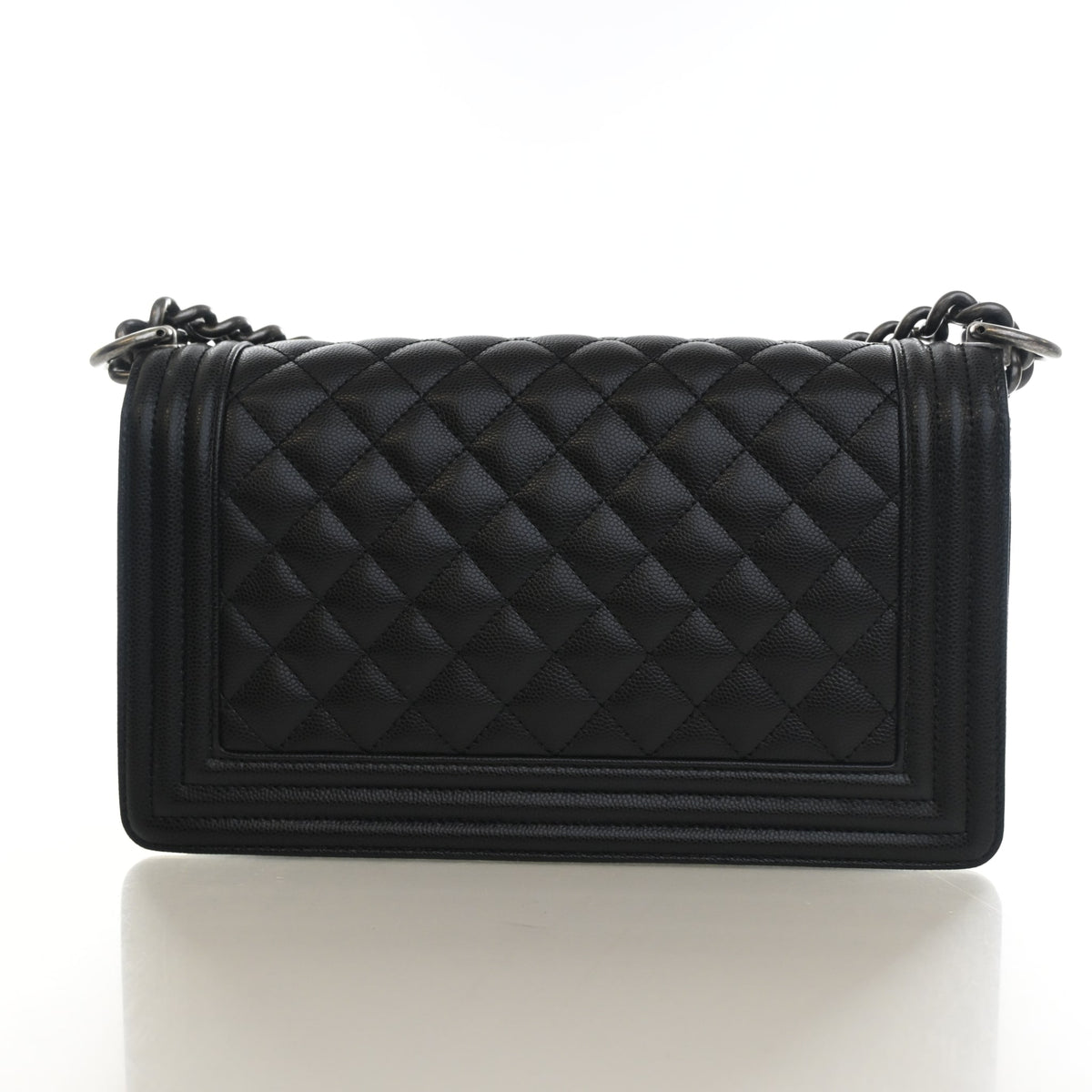 Pre-Owned Chanel Boy Bag Medium Caviar Leather, front view, photo 10 of 13