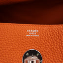 Hermes Orange H Clemence Li...