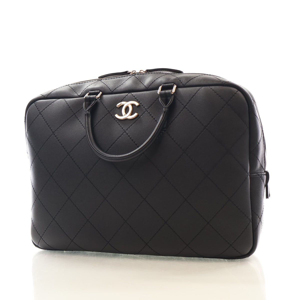 Chanel Lambskin Bowling Bag, photo 3 of 19