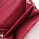 Chanel Red Lambskin 19 Card...