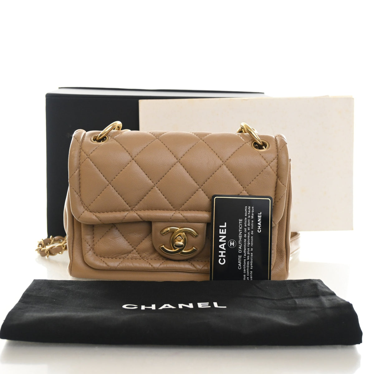 Chanel Mini Lambskin Chain Flap Bag, photo 15 of 15