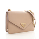 Prada Saffiano Triangle Log...