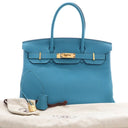 Hermes Turquoise Togo Birki...