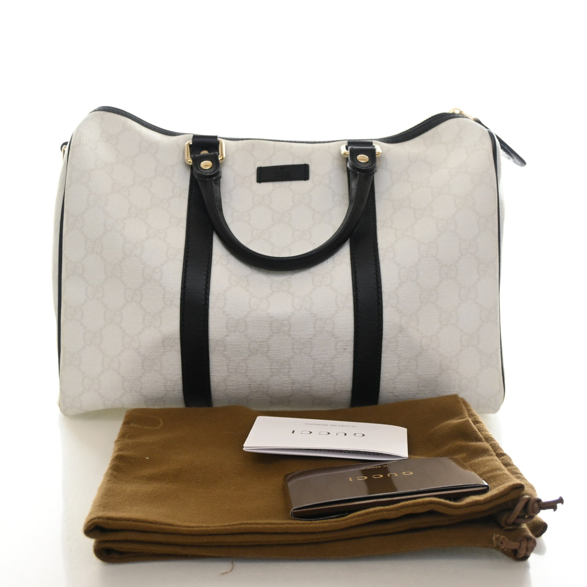 Pre-Owned Gucci Medium GG Supreme Joy Boston Bag, front view, photo 13 of 13