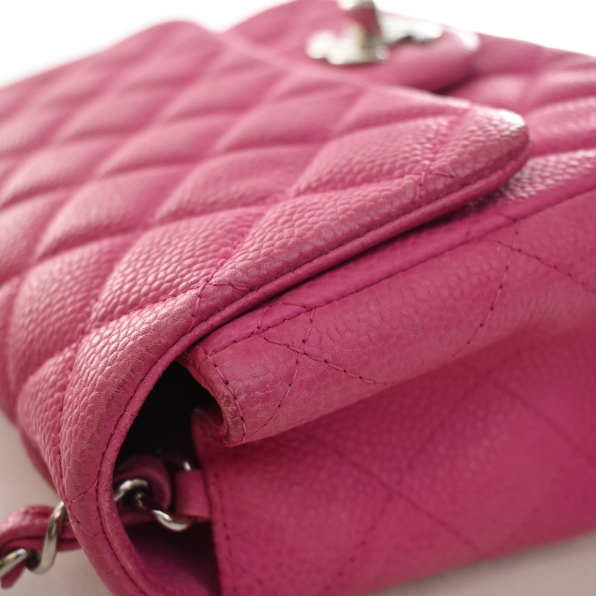 Chanel Mini Caviar Square Classic Flap Bag, photo 16 of 26
