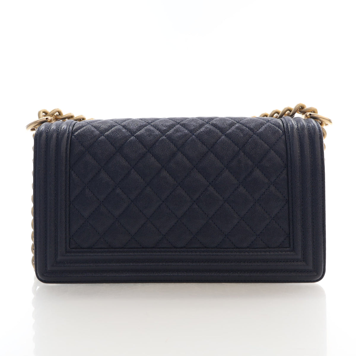 Pre-Owned Chanel Boy Bag Medium Caviar Leather, front view, photo 12 of 18
