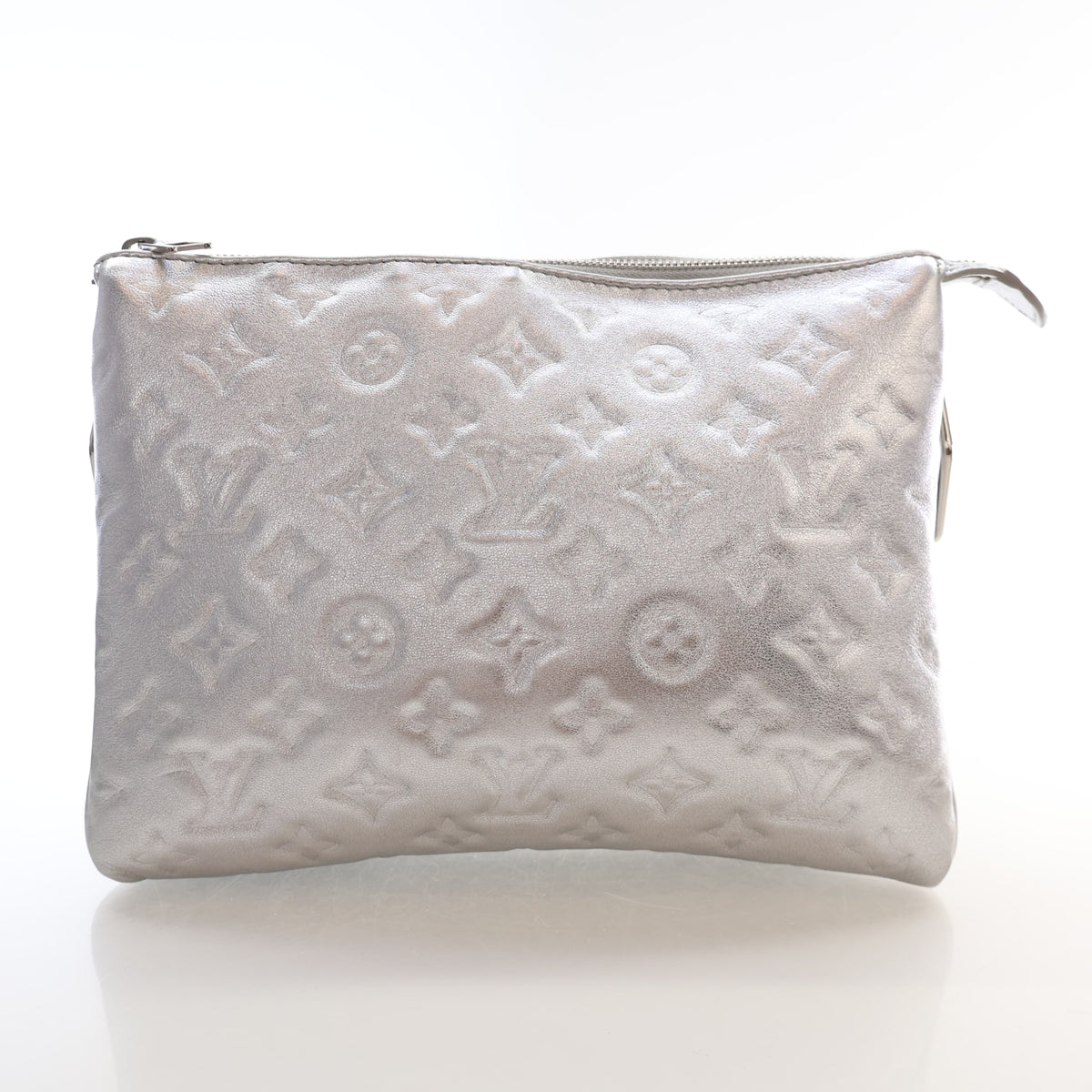 Pre-Owned Louis Vuitton PM Monogram Embossed Lambskin Coussin, front view