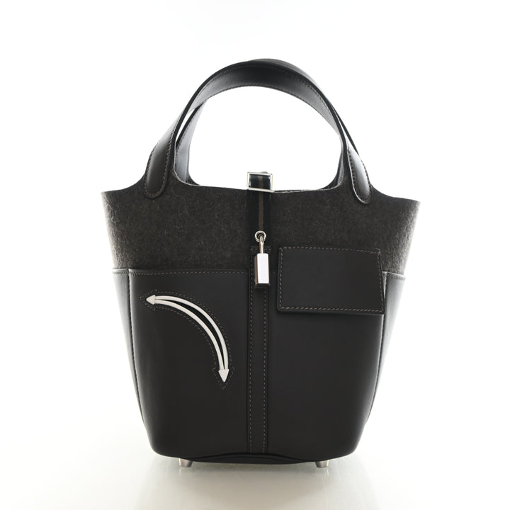Hermes Dark Chocolate Swift Go Team Picotin 18