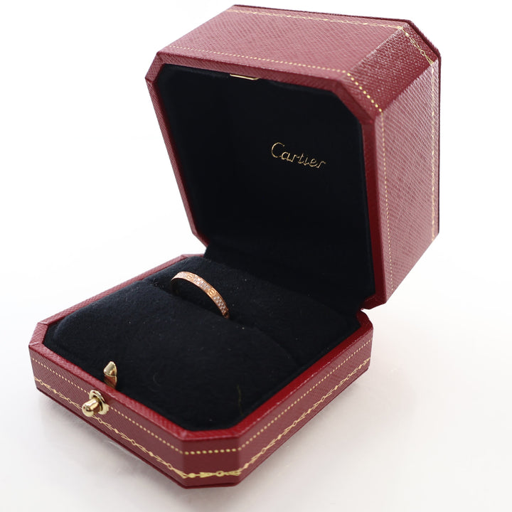 Cartier Diamonds Mini Model Love Ring Sz 55