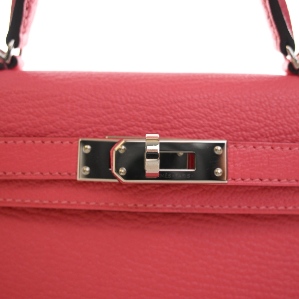 Hermes Rose Lipstick Chevre Mysore Mini Kelly 20, photo 4 of 16