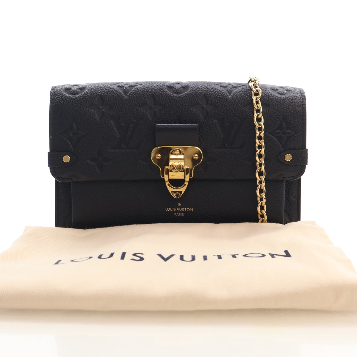 Pre-Owned Louis Vuitton Chain Wallet Monogram Empreinte Vavin, front view, photo 18 of 18