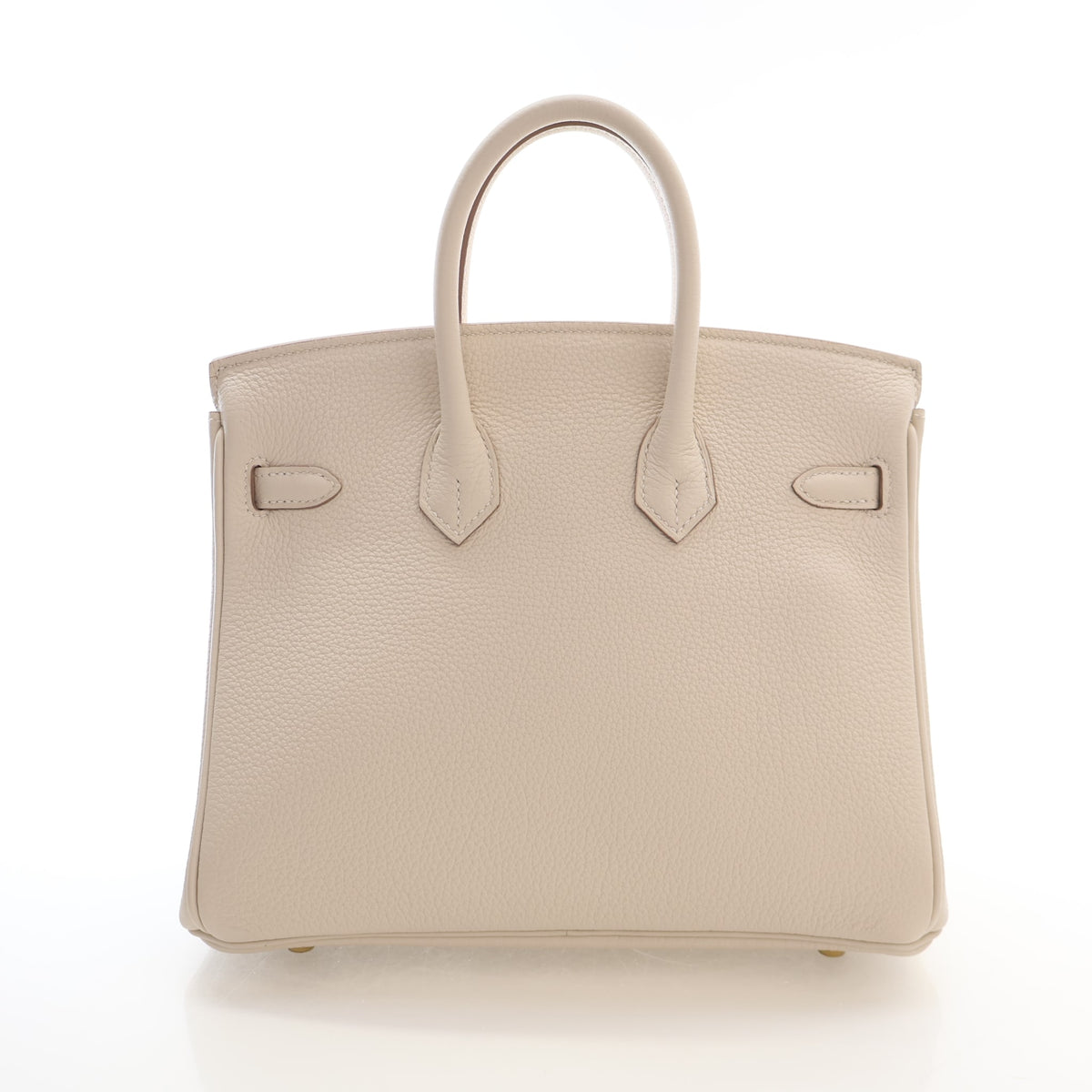 Pre-Owned Hermès Birkin 25 Craie Togo Leather, front view, photo 14 of 20
