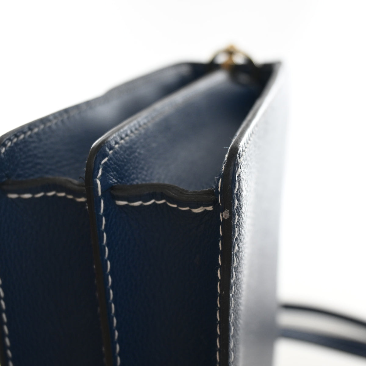 Pre-Owned Hermès 23 Bleu De Galice Evercolor Leather Roulis, side profile, photo 11 of 12