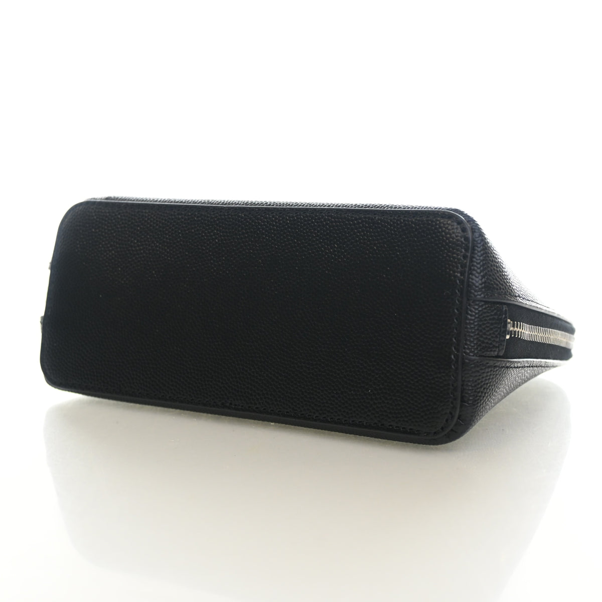 Pre-Owned Saint Laurent Calfskin Cosmetic Pouch, base and feet view, photo 7 of 13