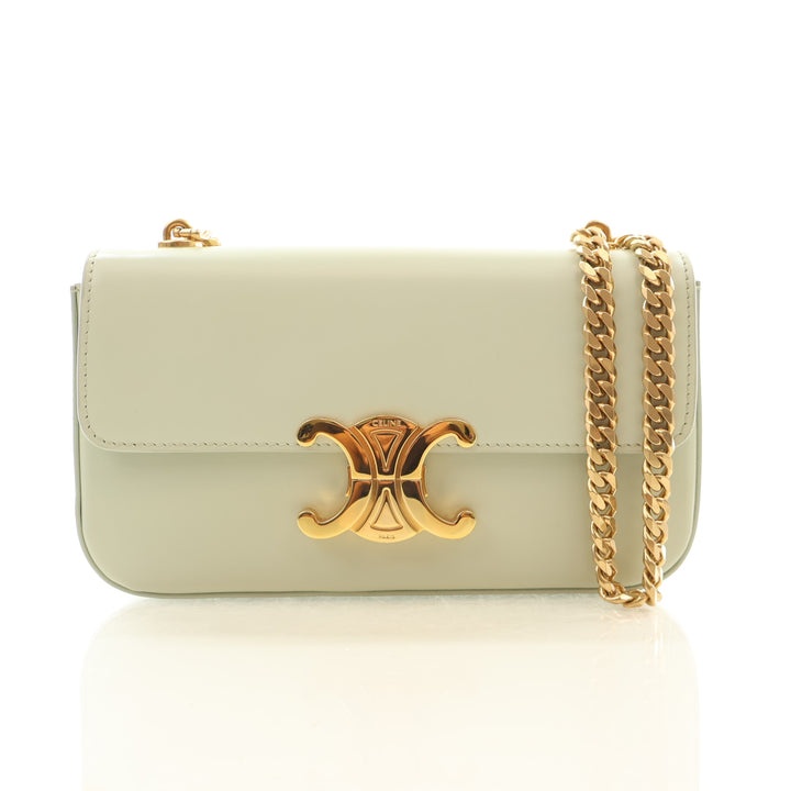 Celine Calfskin Triomphe Flap Bag