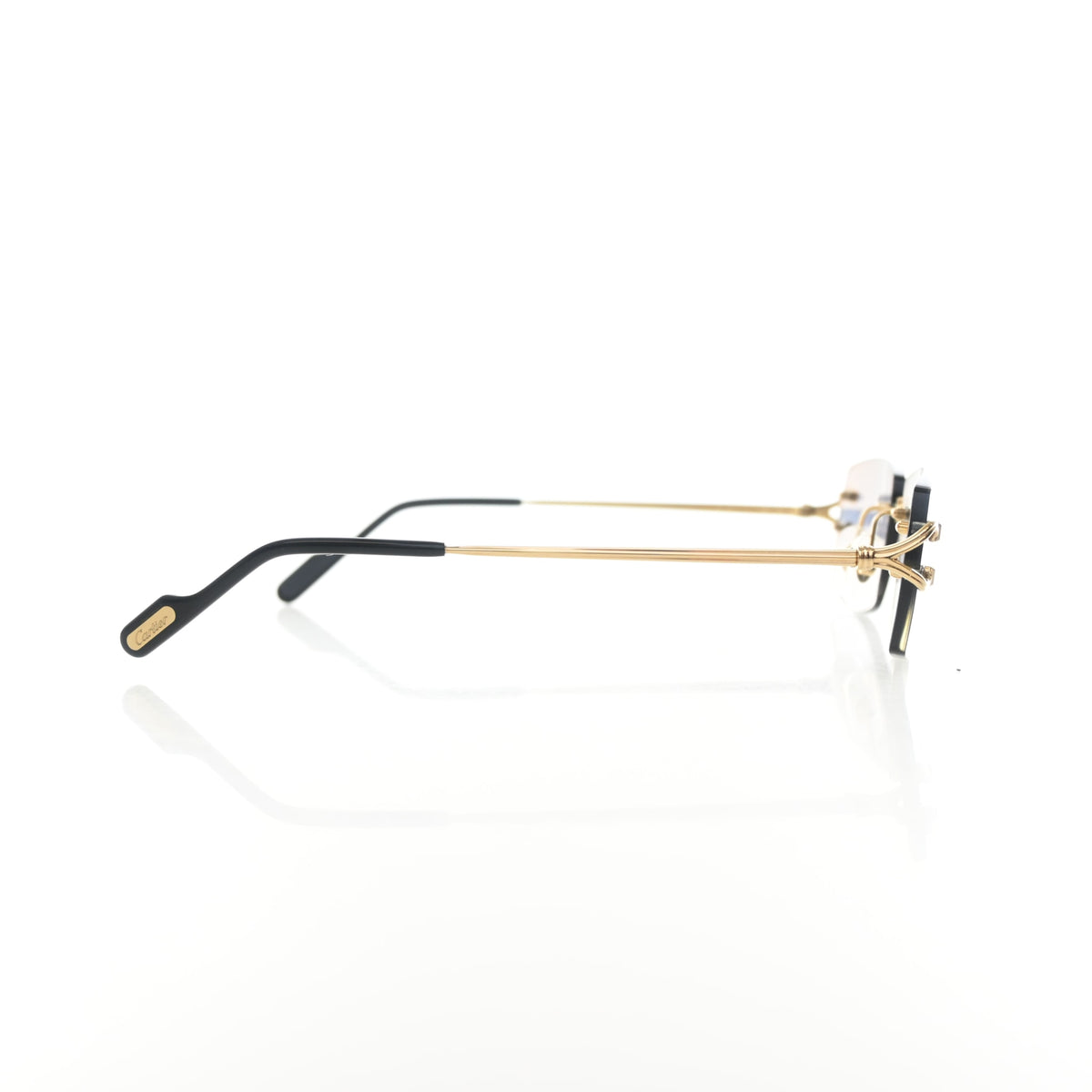 Pre-Owned Cartier Sunglasses Classic C Motif, side profile, authenticated at Luxe Du Jour
