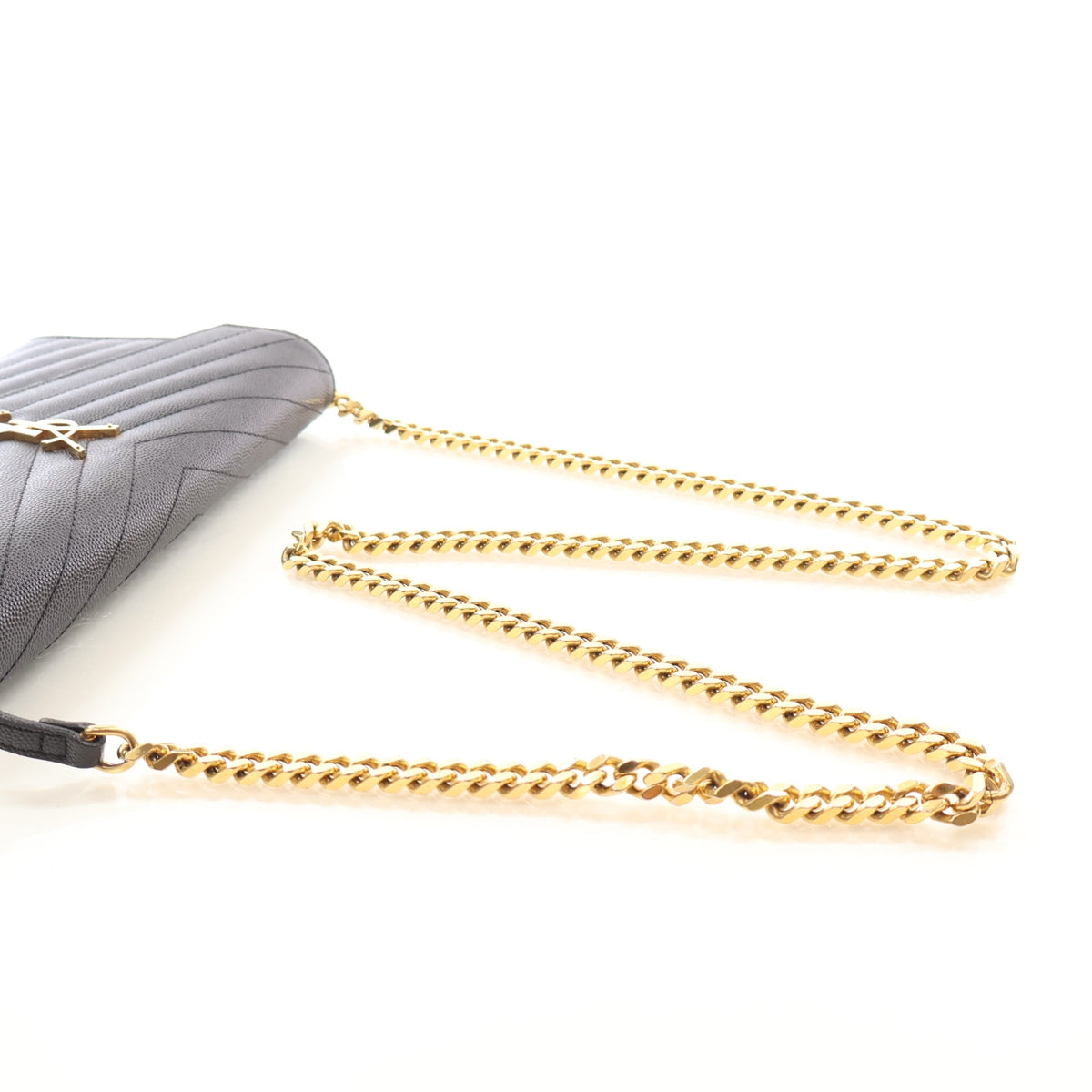 Saint Laurent Calfskin Cassandre Envelope Chain Wallet, photo 10 of 20