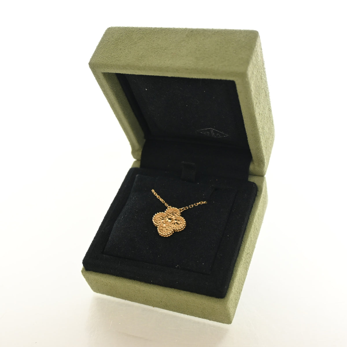 Vintage Van Cleef & Arpels Alhambra 18K Yellow Gold Pendant, with dust bag