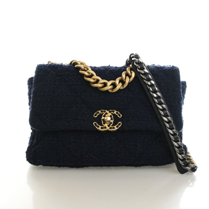 Chanel Large Tweed 19 Flap Bag