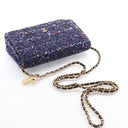 Chanel Tweed Wallet On Chai...