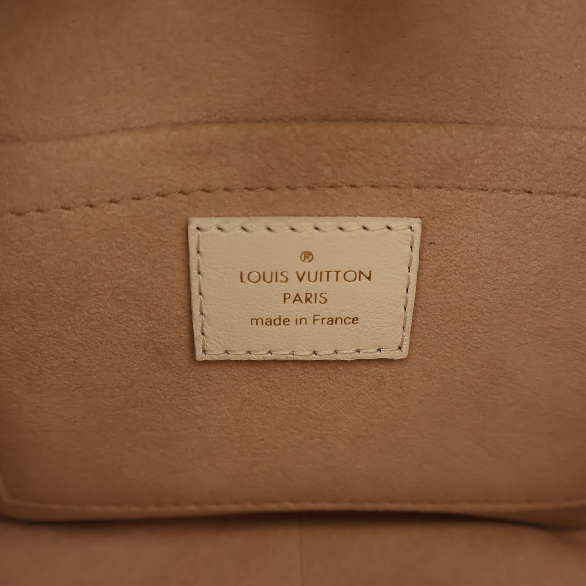 Pre-Owned Louis Vuitton Multicolor Monogram Embossed Lambskin New Square Bag, logo detail