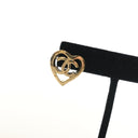 Chanel Heart CC Stud Earrings