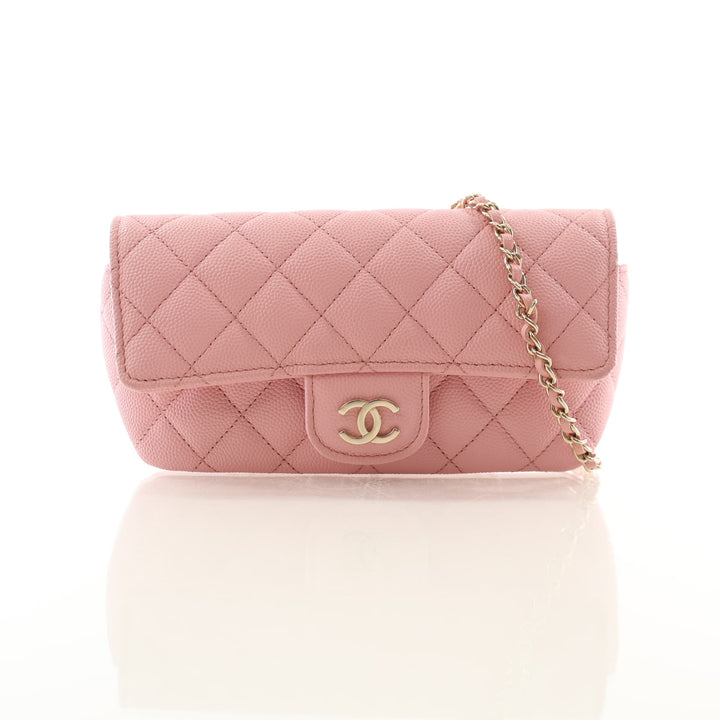 Chanel Caviar Sunglasses Case On Chain
