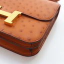 Hermes Gold Ostrich Constan...