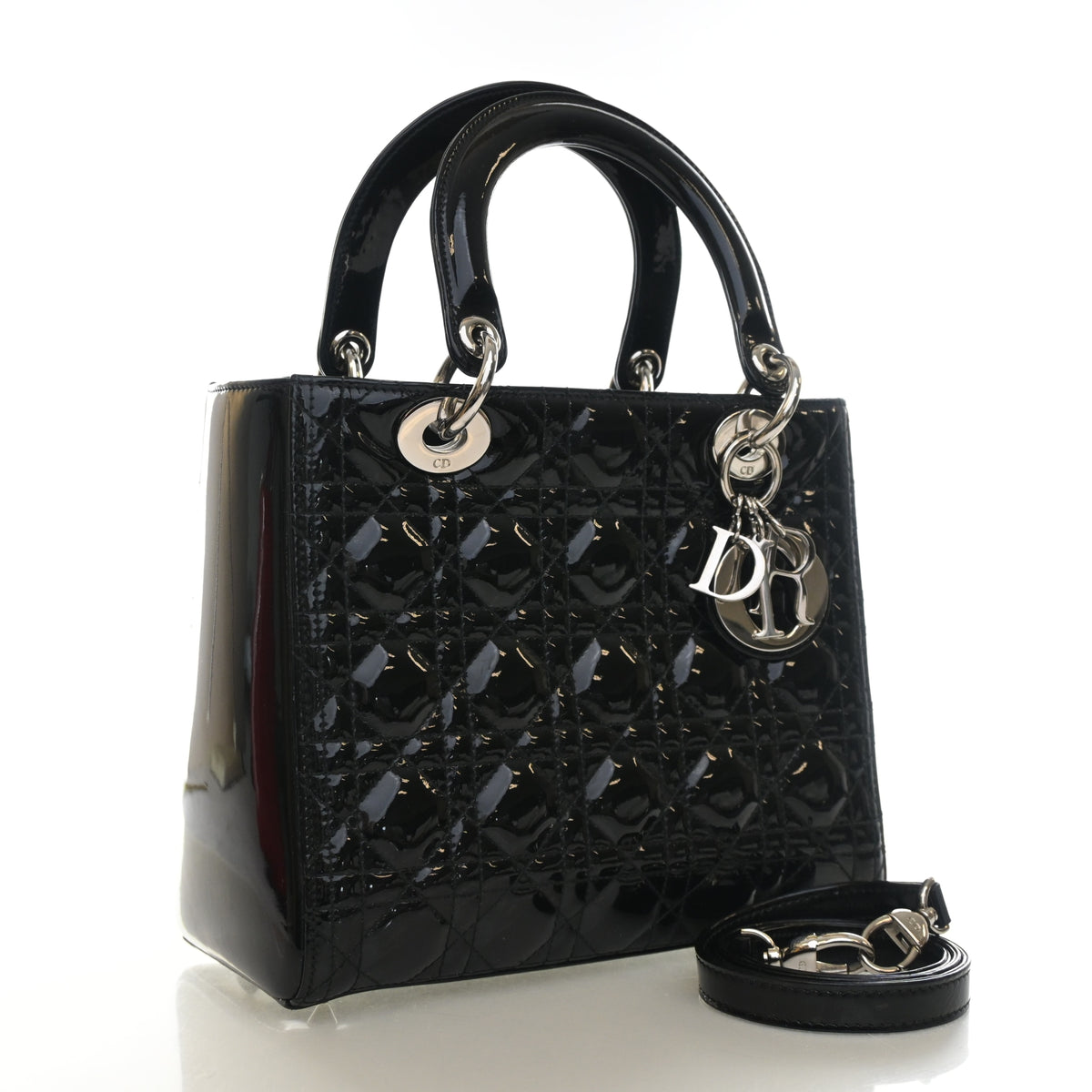 Christian Dior Medium Patent Lady Dior, photo 2 of 14