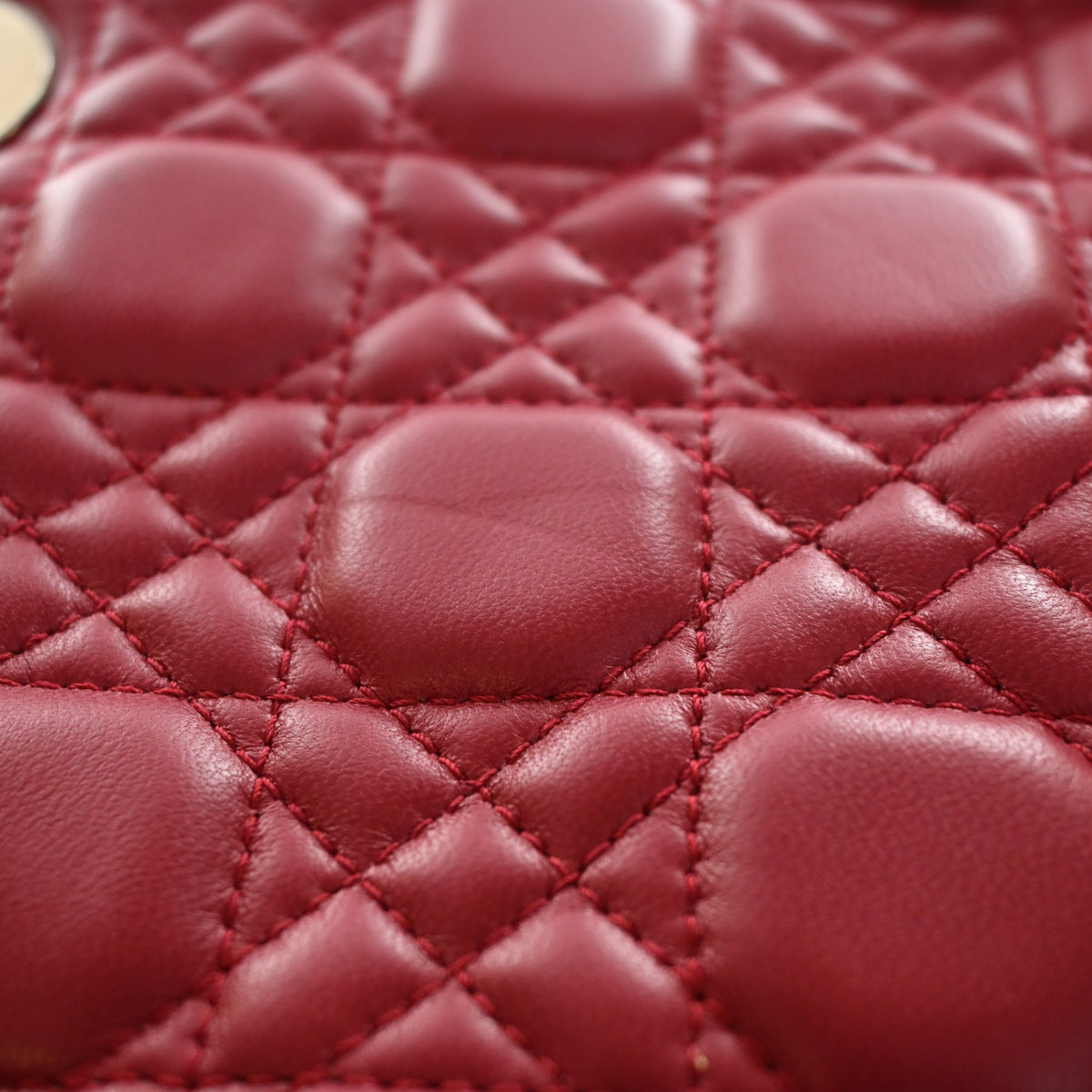 Pre-Owned Christian Dior My Lady Dior Small Lambskin Lucky Badges, detail view
