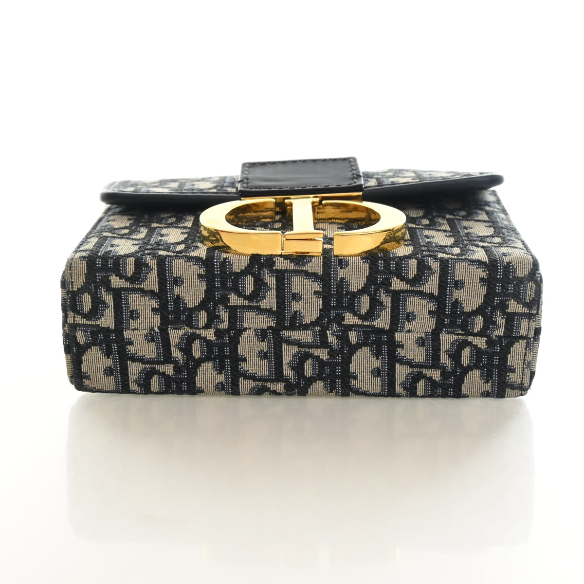 Pre-Owned Christian Dior 30 Oblique Montaigne Box Bag, open front view