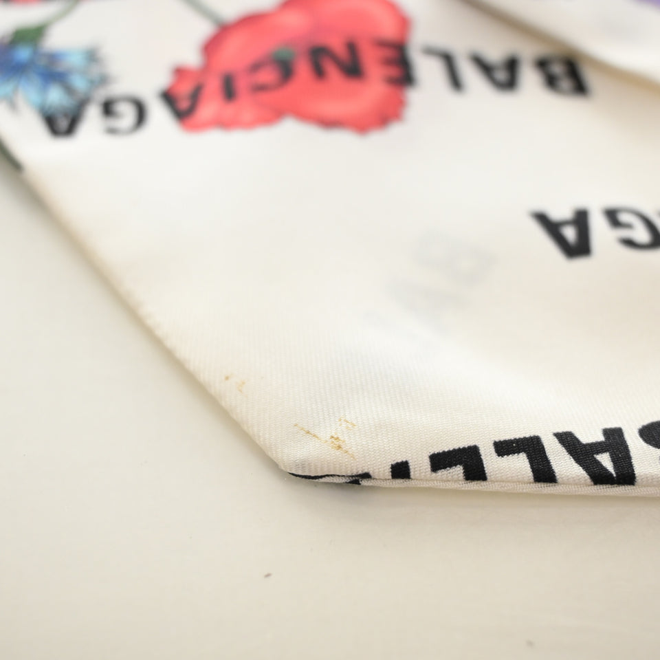 Gucci X Balenciaga Silk Flower Scarf