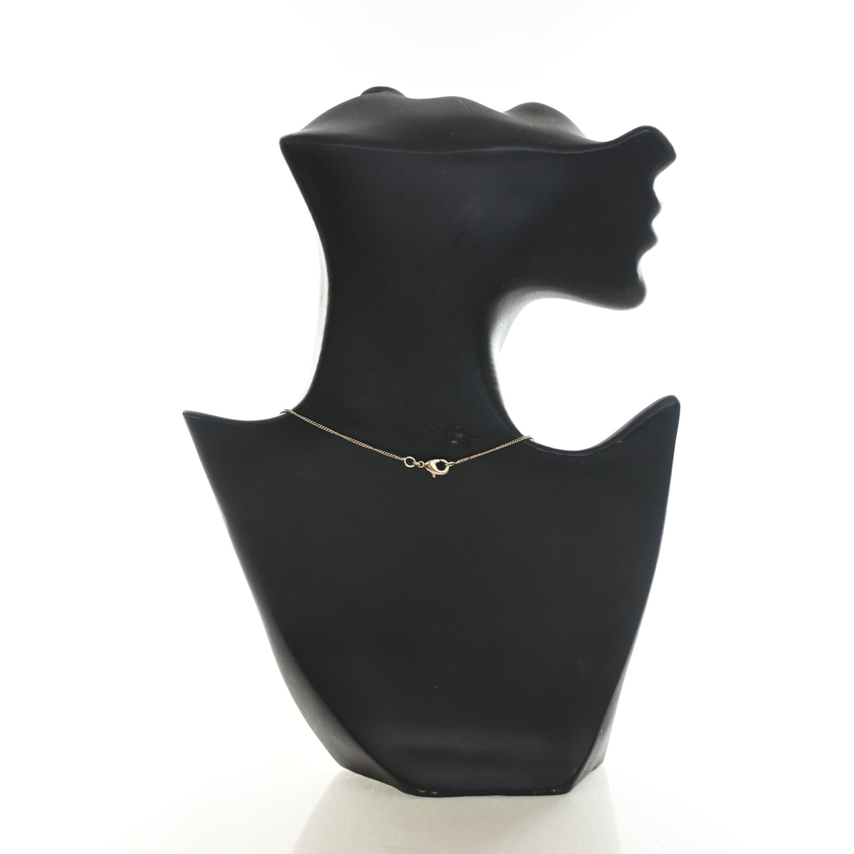 Pre-Owned Chanel Necklace CC Camellia Pendant, worn on model, photo 6 of 7