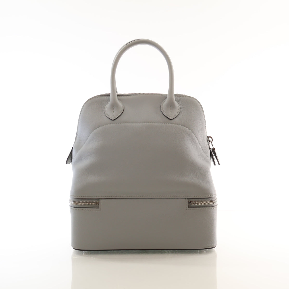 Pre-Owned Hermès Bolide 24 Bleu Glacier Evercolor Leather, front view, photo 10 of 16