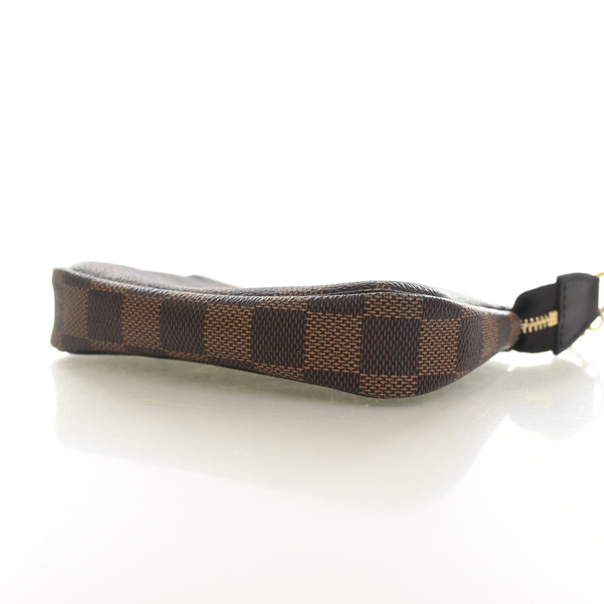Pre-Owned Louis Vuitton Pochette Mini Damier Ebene Accessoires, side profile, photo 6 of 12