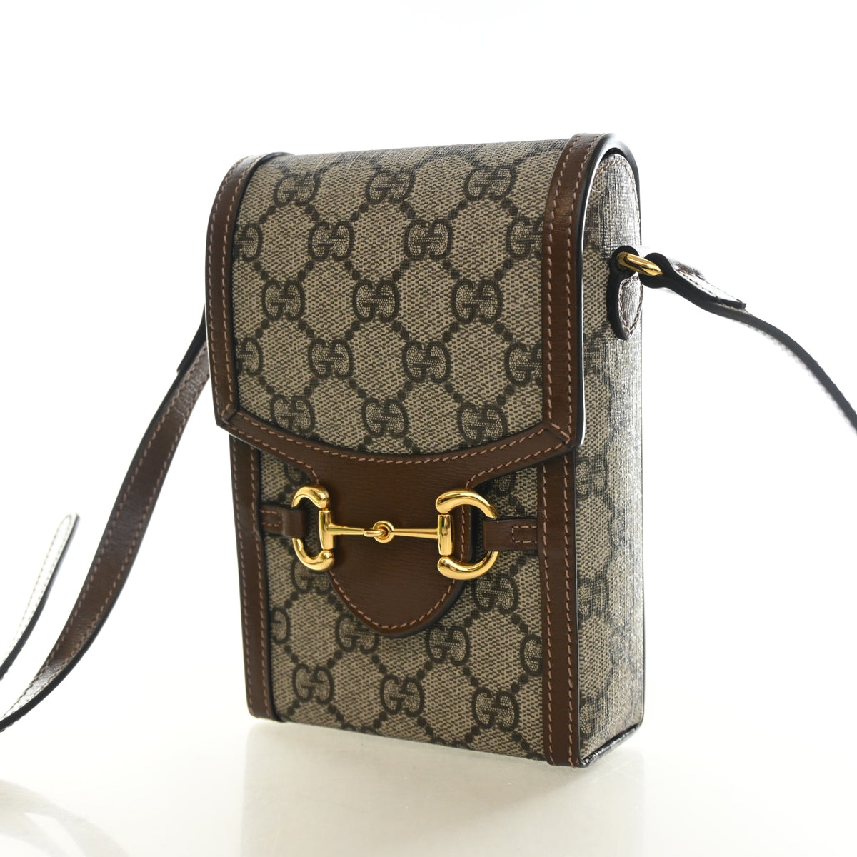 Gucci Mini GG Supreme Horsebit 1955 Crossbody Bag, photo 3 of 13