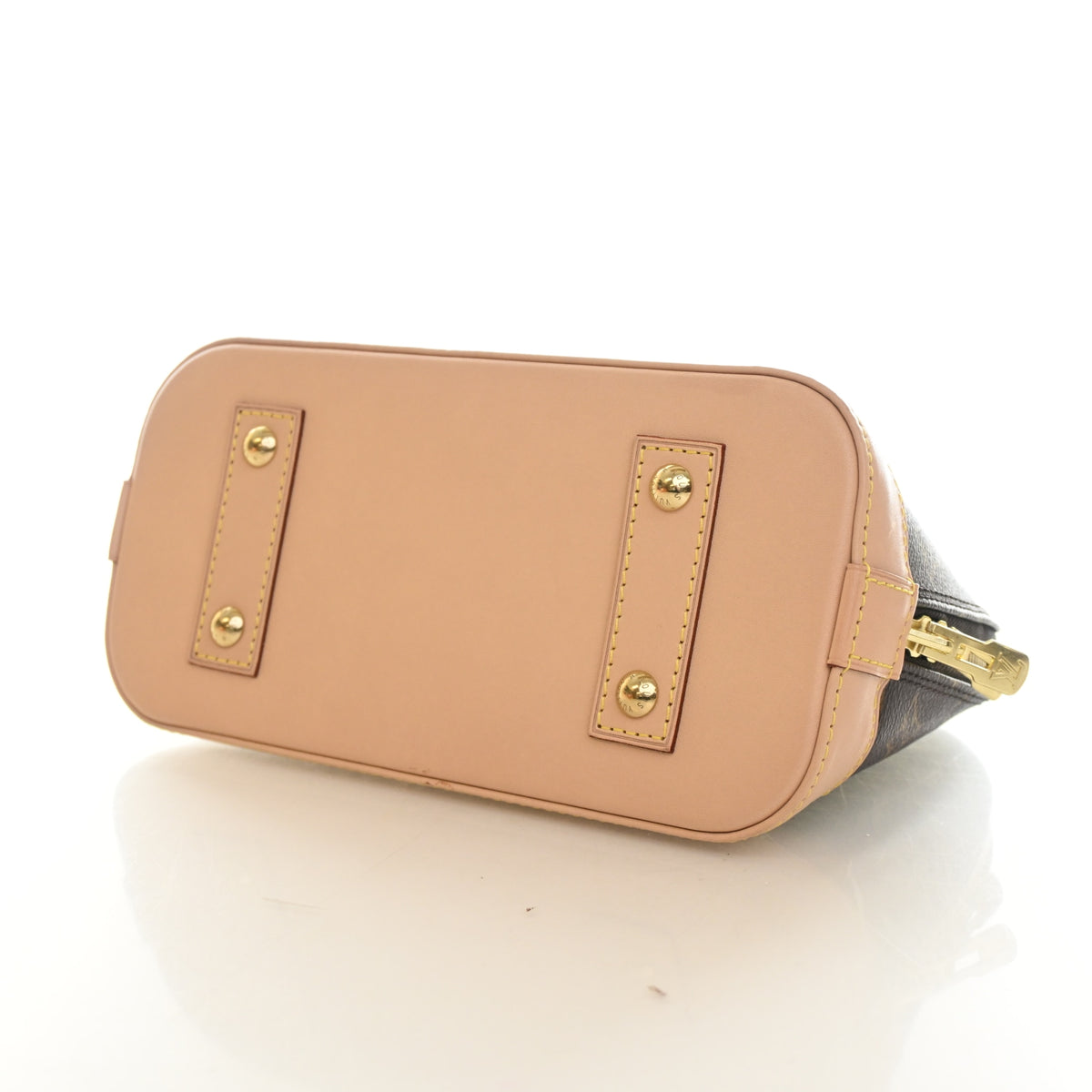 Pre-Owned Louis Vuitton Alma Monogram BB, base and feet view, photo 6 of 14
